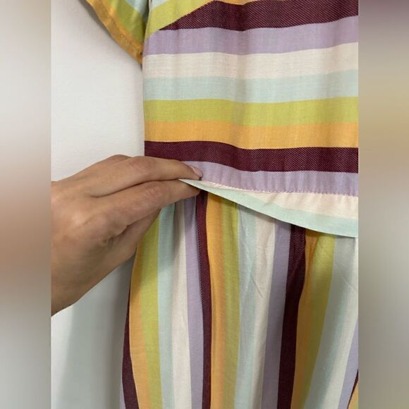 NWT Madewell Striped Scoop-Back Dress - Picture 8 of 16